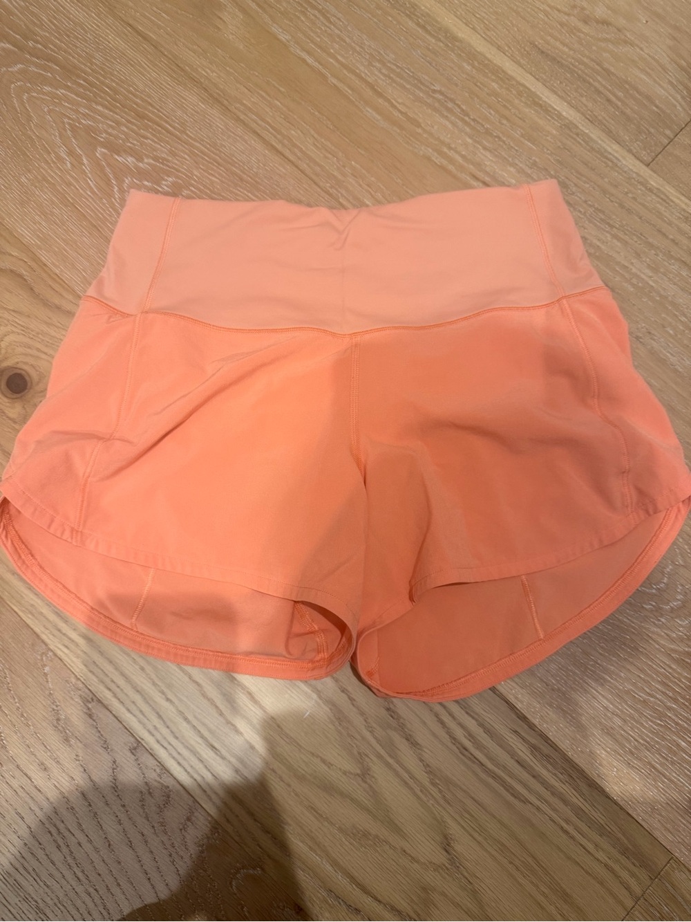 lululemon athletica Peach-Orange High-Rise Athletic Shorts
